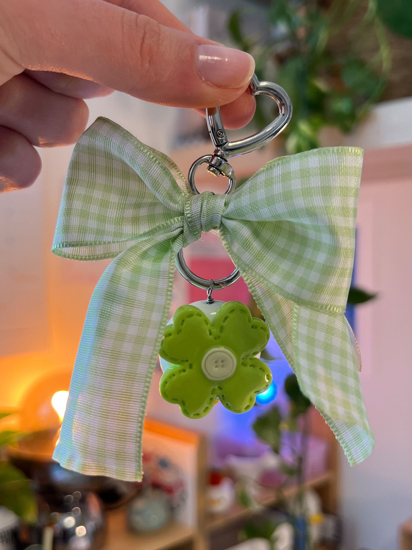 stitched clover duck 🍀 portachiavi