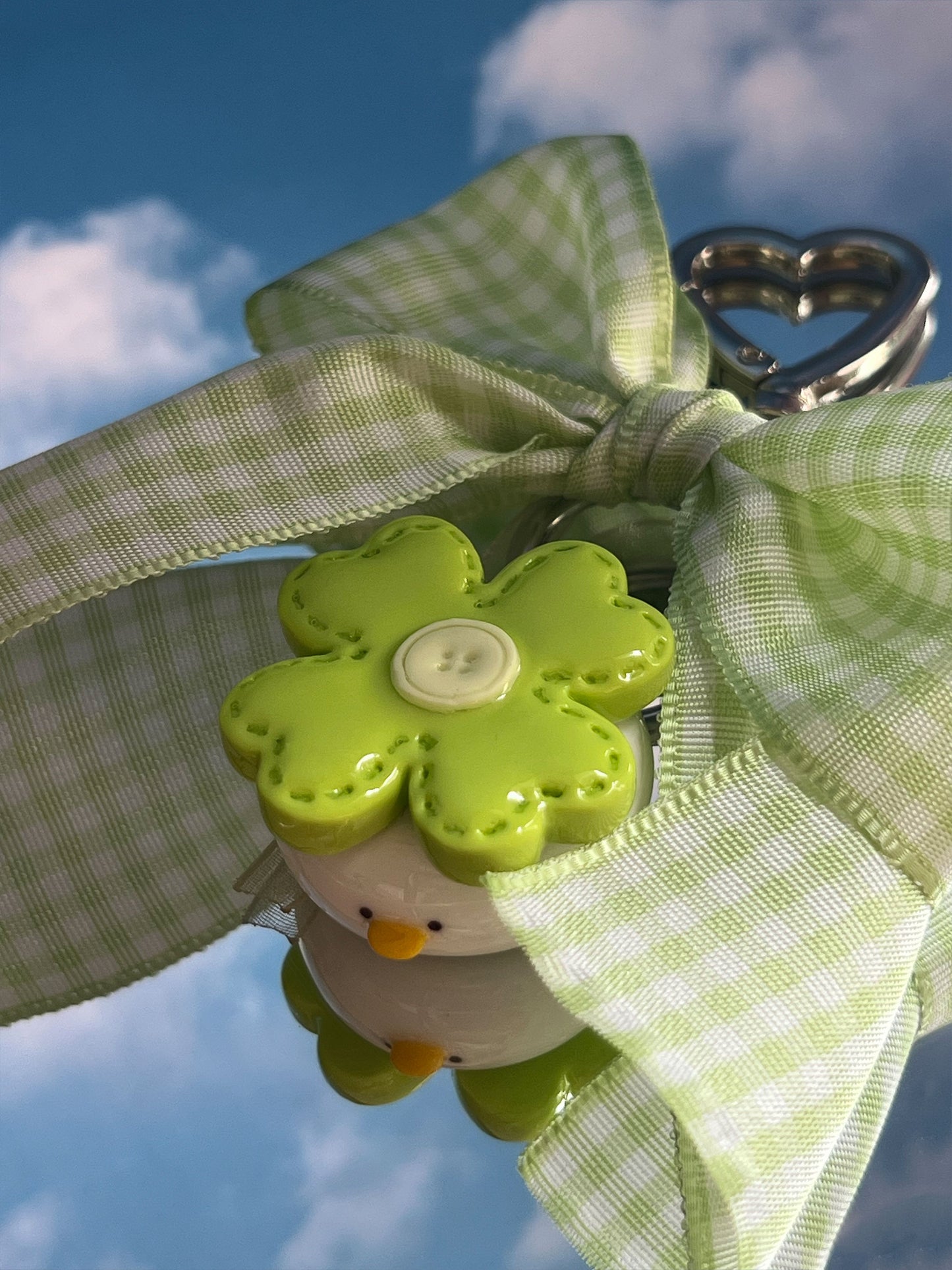 stitched clover duck 🍀 portachiavi