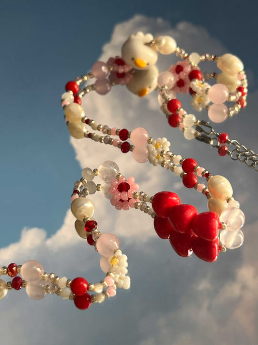 PREORDER - strawberry sweet treat 🍓 necklace