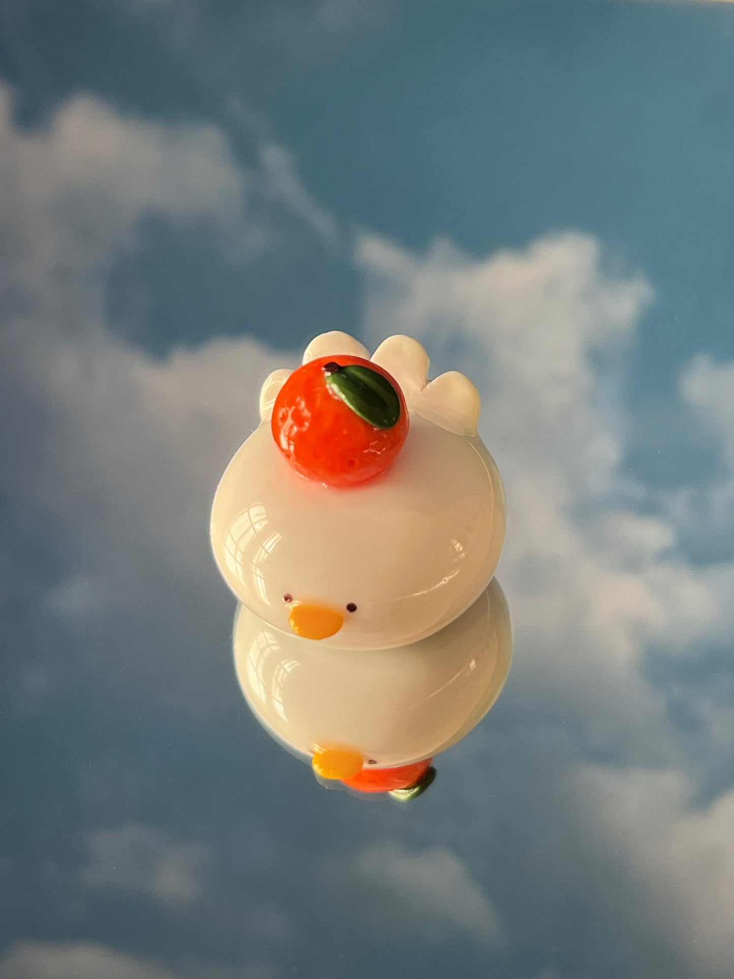 tangerine duck desk-friend 🍊