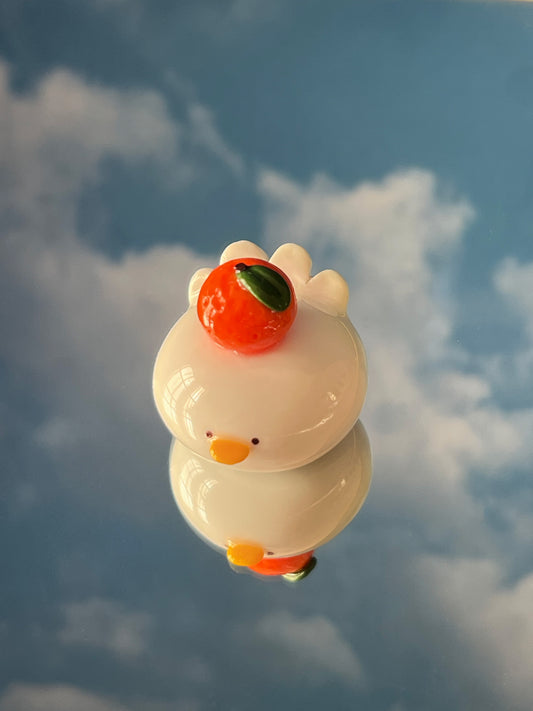 tangerine duck desk-friend 🍊