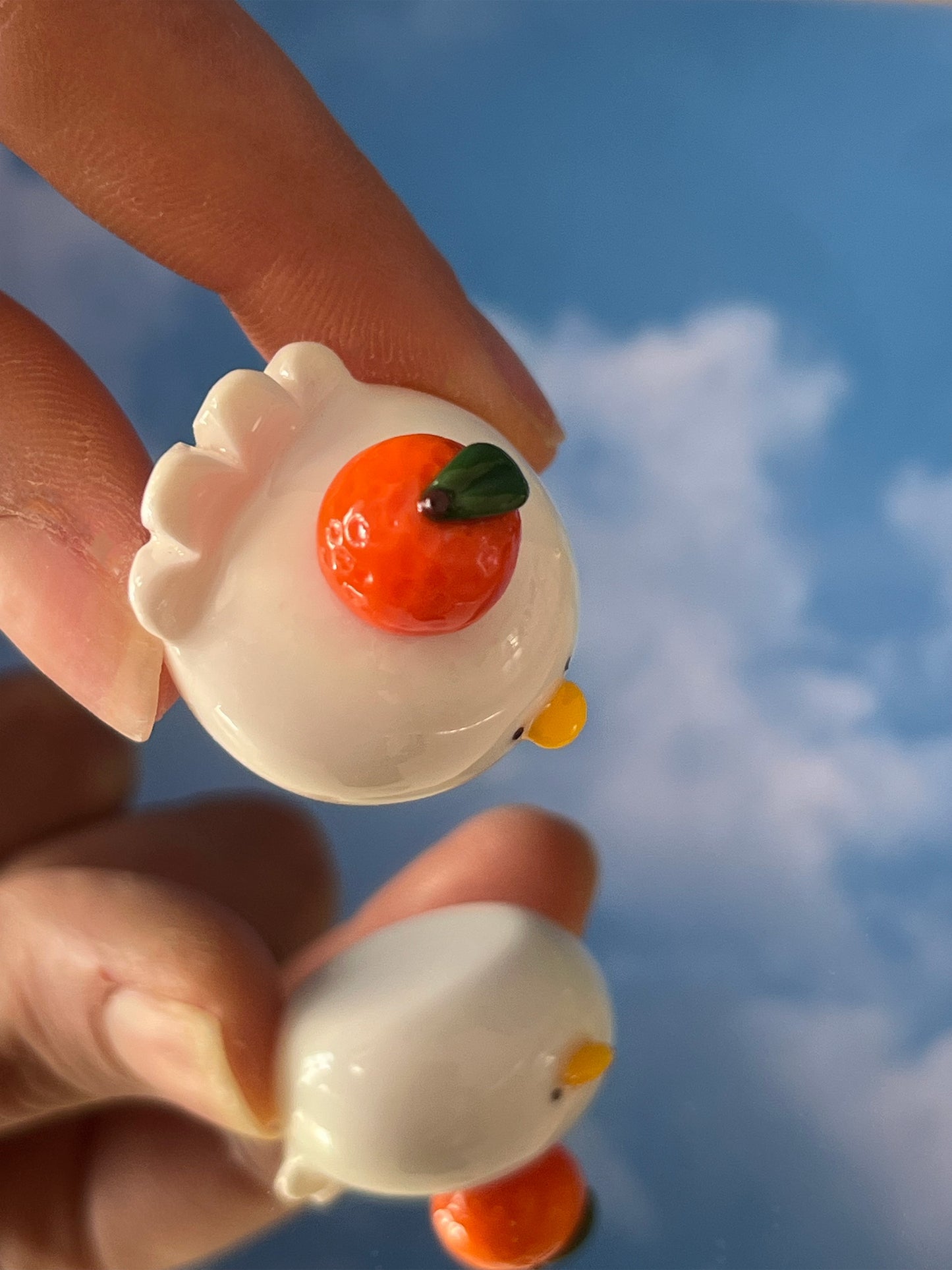 tangerine duck desk-friend 🍊