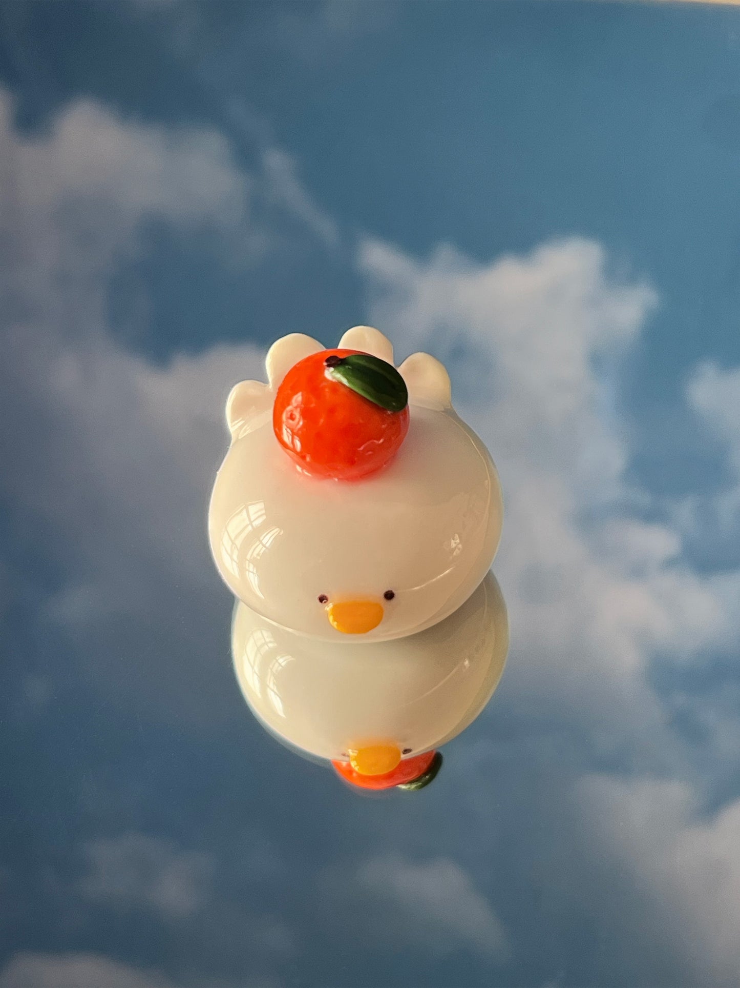 tangerine duck desk-friend 🍊
