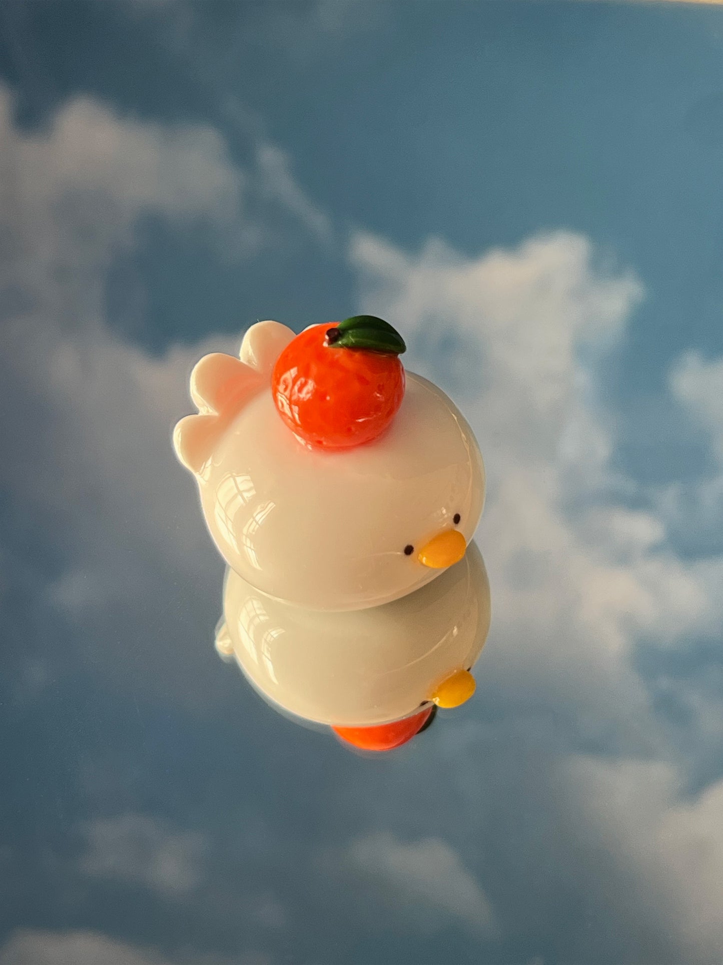 tangerine duck desk-friend 🍊