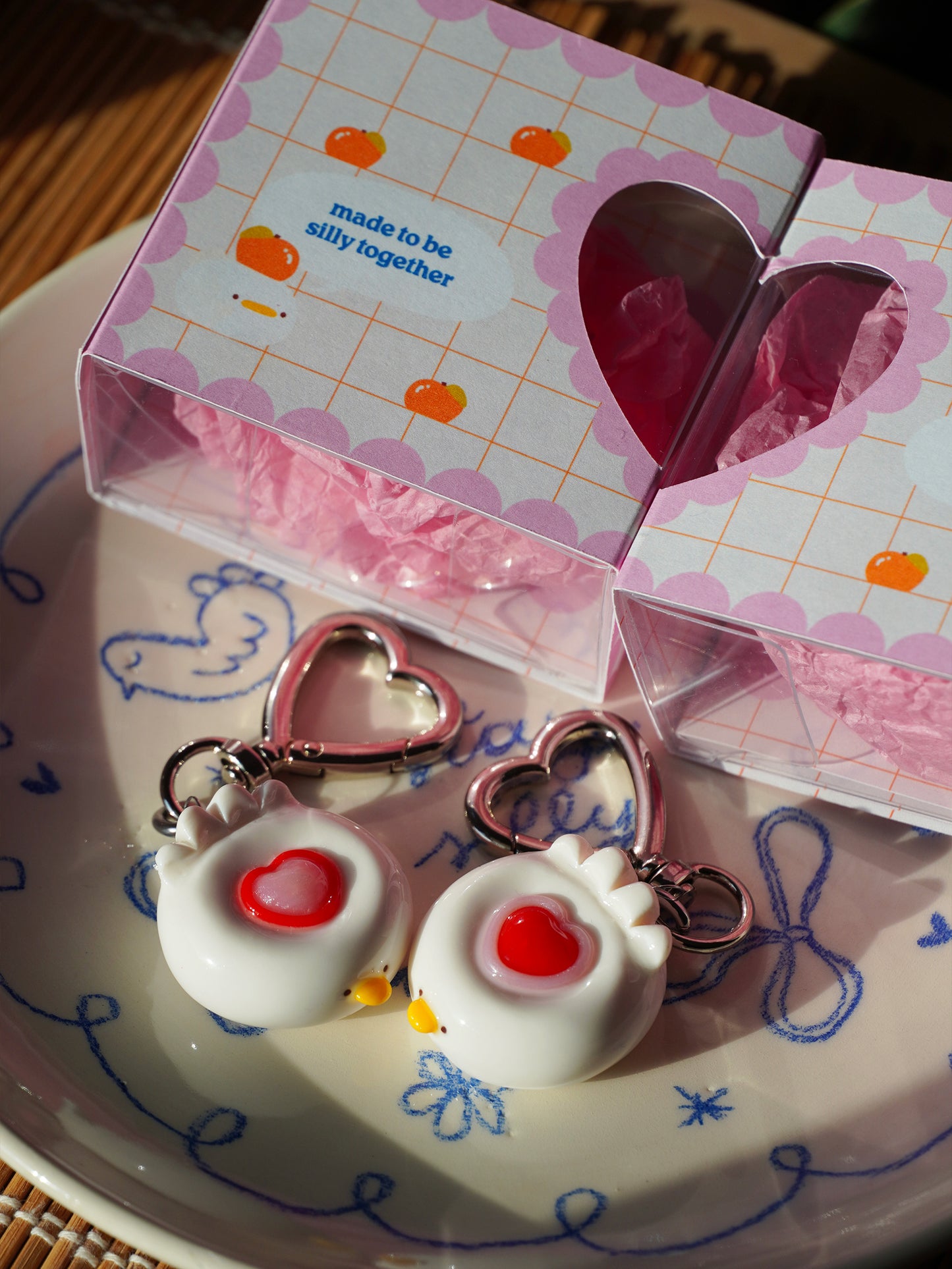 together silly ducks 💞 2 magnet keychains