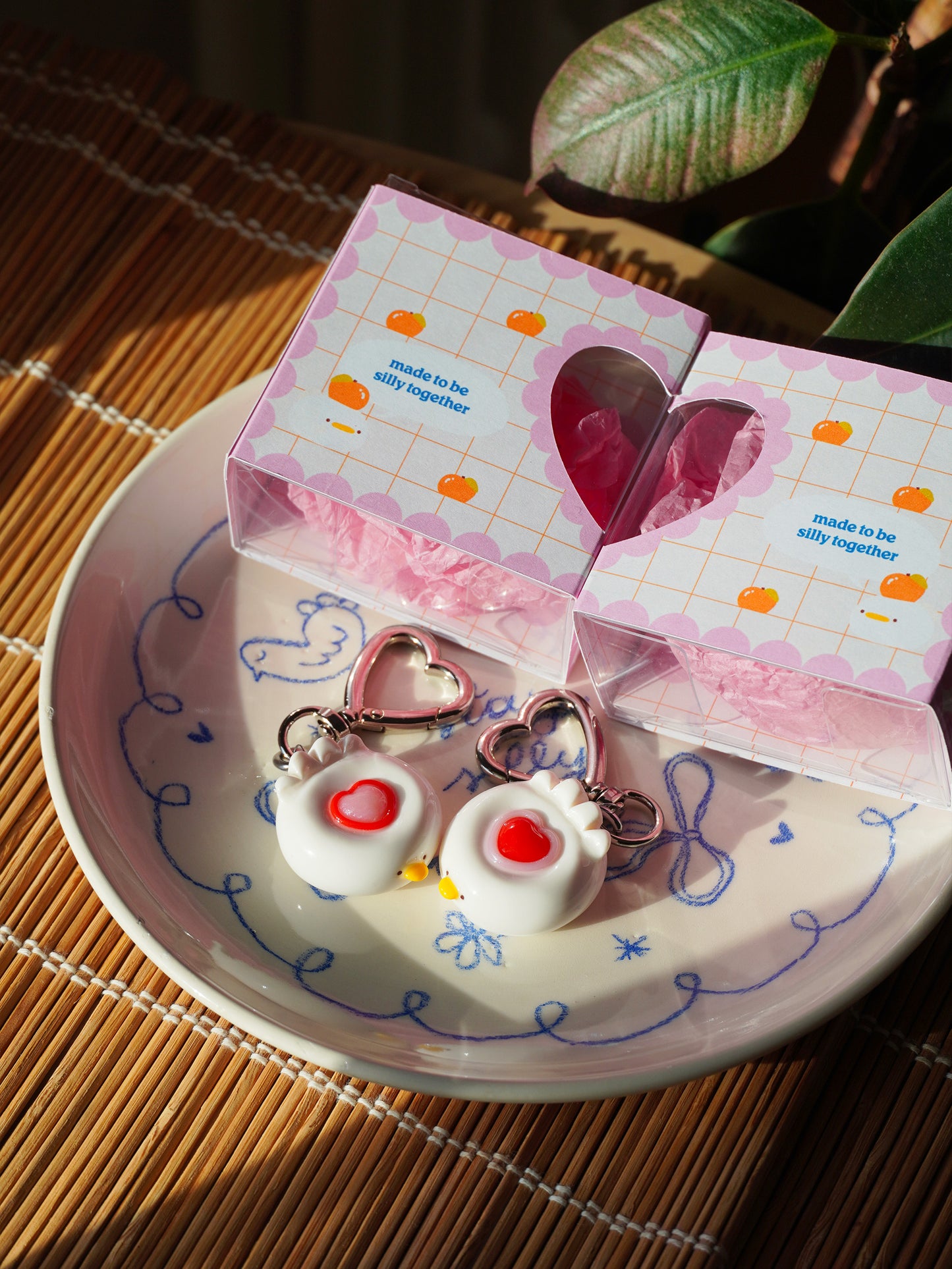 together silly ducks 💞 2 magnet keychains