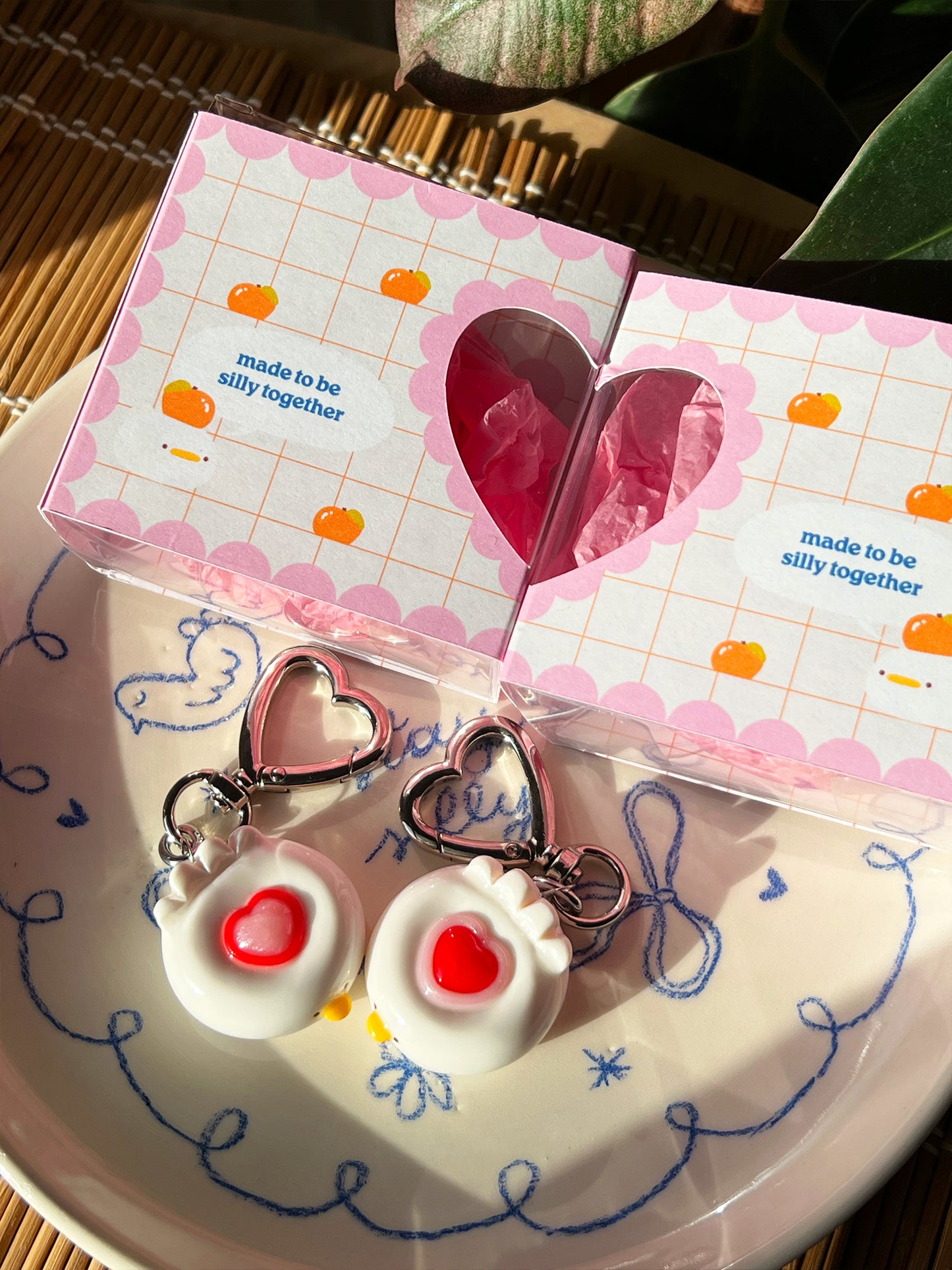 together silly ducks 💞 2 magnet keychains