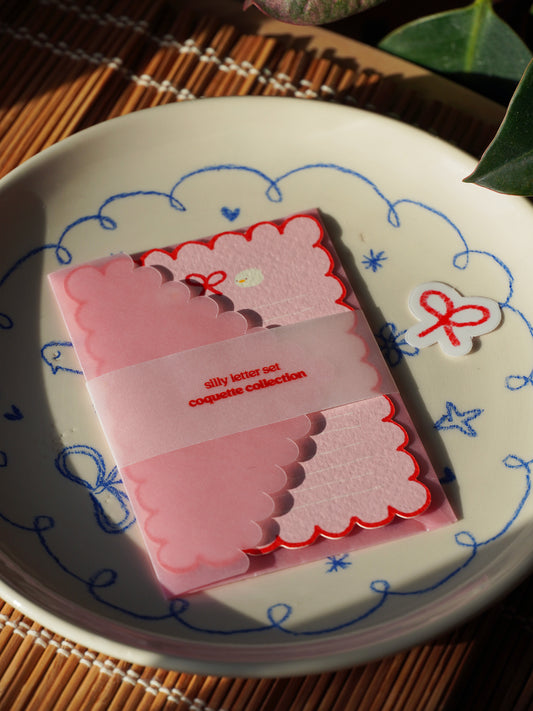 silly letter set 💌 🎀 coquette