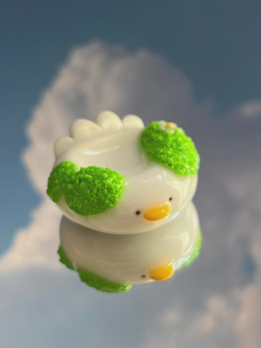 PREORDER - mossy duck 🌿🪿 worry stone