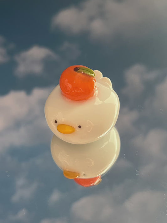 tangerine duck desk-friend 🍊