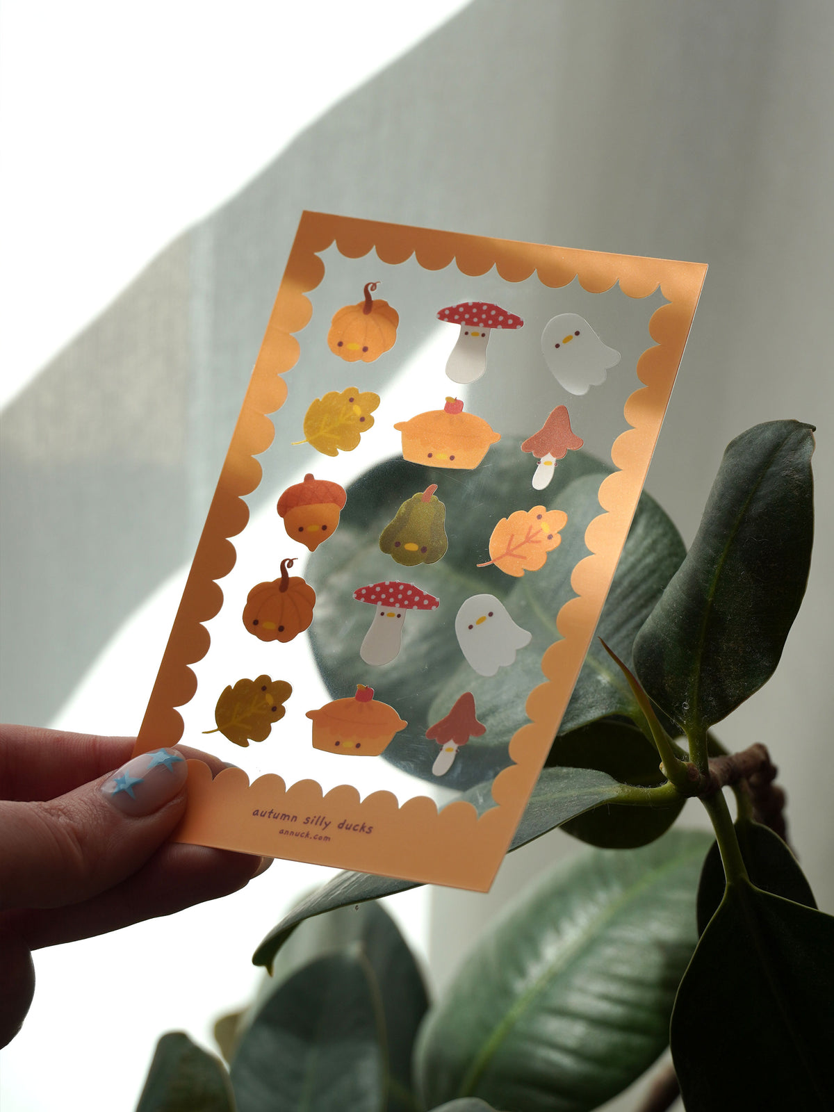 silly autumn ducks 🪿🍂 sticker sheet